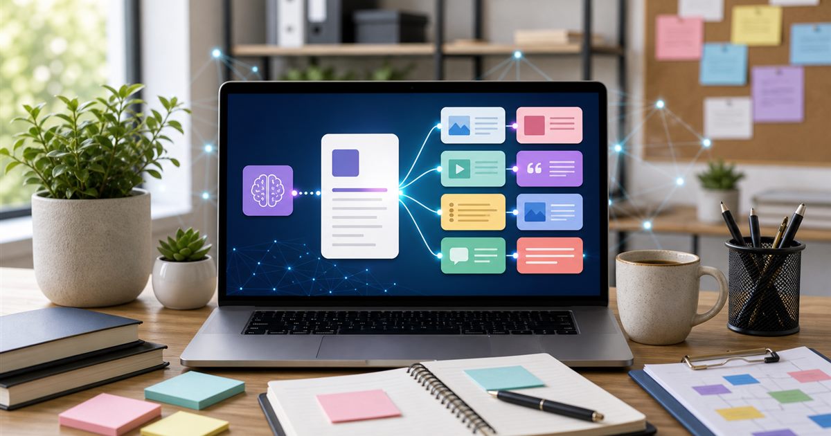 How to Repurpose One Blog Post into 10 Social Posts with AI
